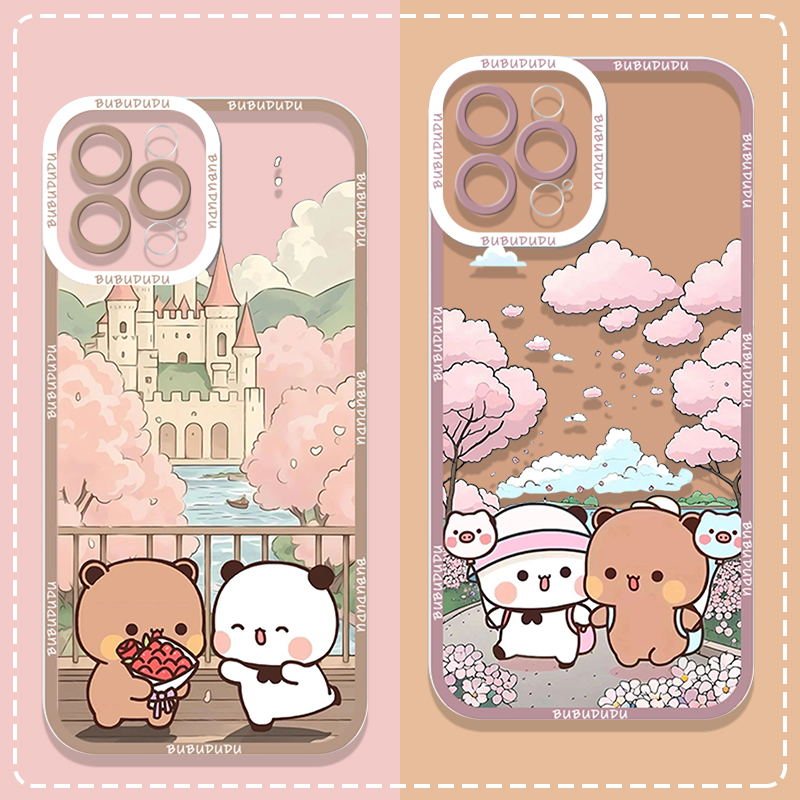 Phone Cases Samsung Galaxy - Cute BUBU DUDU Couple Clear Phone