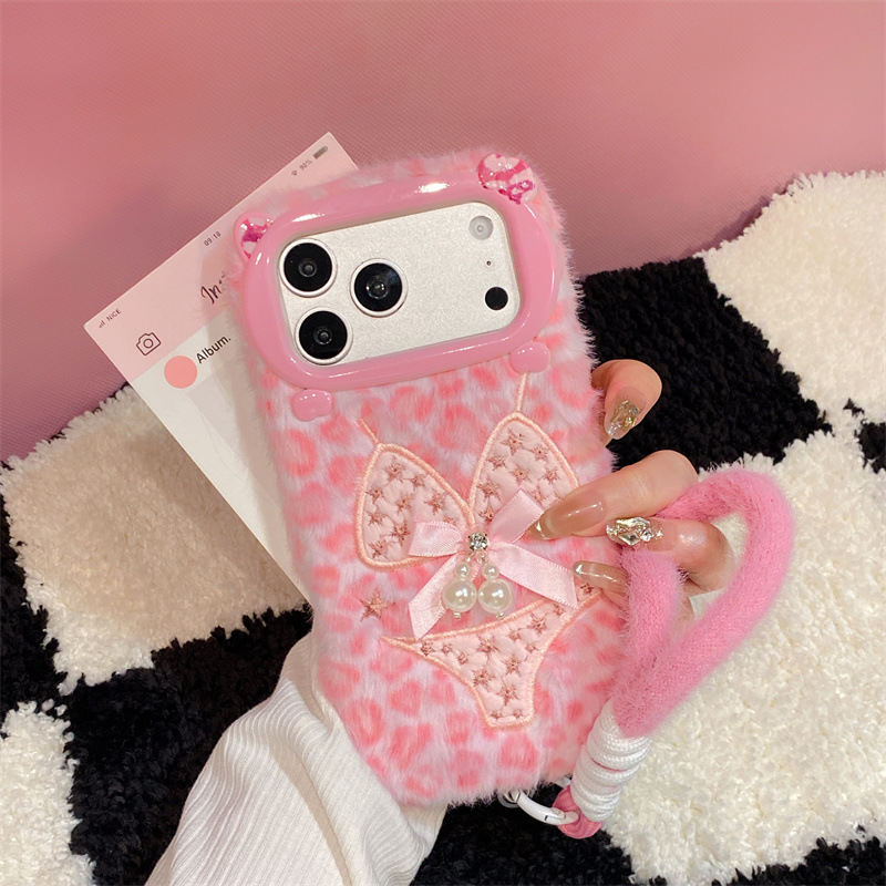 Phone Cases For Iphone 12 Pro Max - Luxury Leopard Print Bikini Pattern Plush