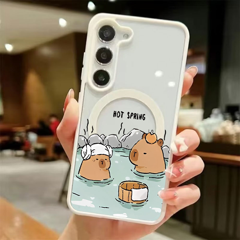 Phone Cases Galaxy S26 - Color Transparent Magnetic Phone Case For