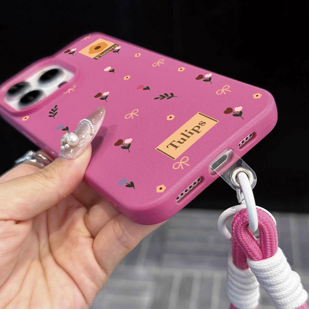 Tulip Bow Strap Rope Phone Cas - Phone Cases Leather ulasan dan harga