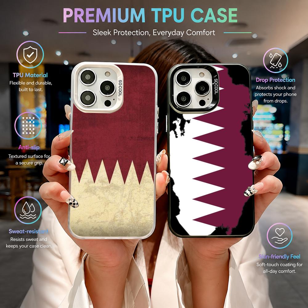 Sports Qatar Flag football Pho - Phone Cases Qatar ulasan dan harga