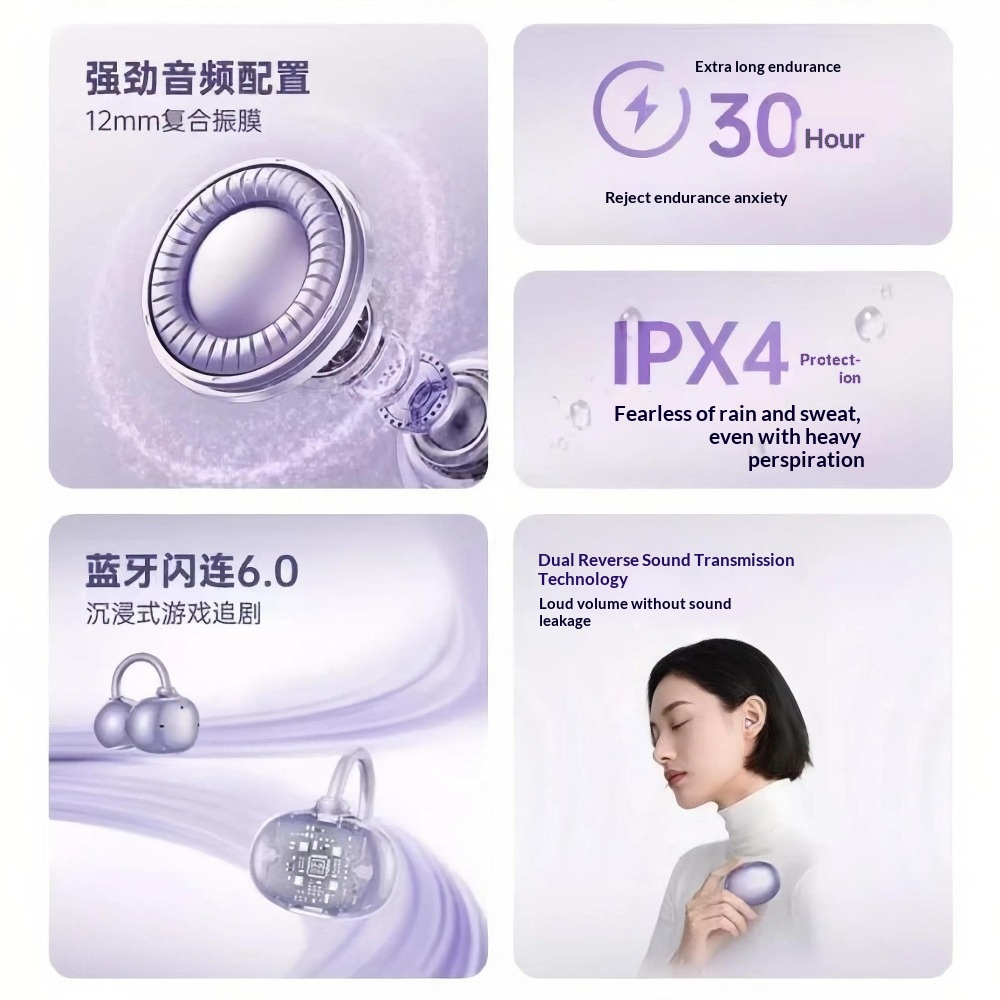 New Clip-on Ear Bluetooth Head - Phone Cases On Amazon ulasan dan harga