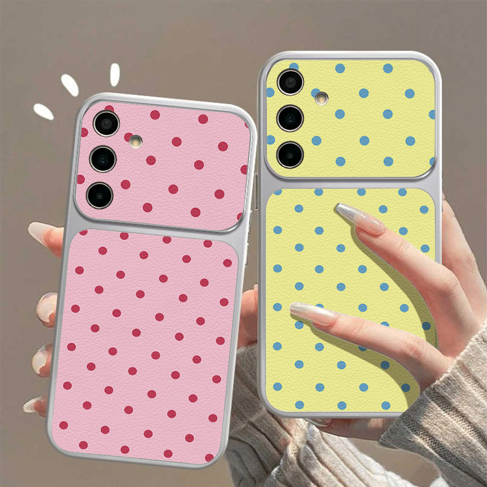 Candy Color Dots Lychee Phone  - Phone Cases Leather ulasan dan harga