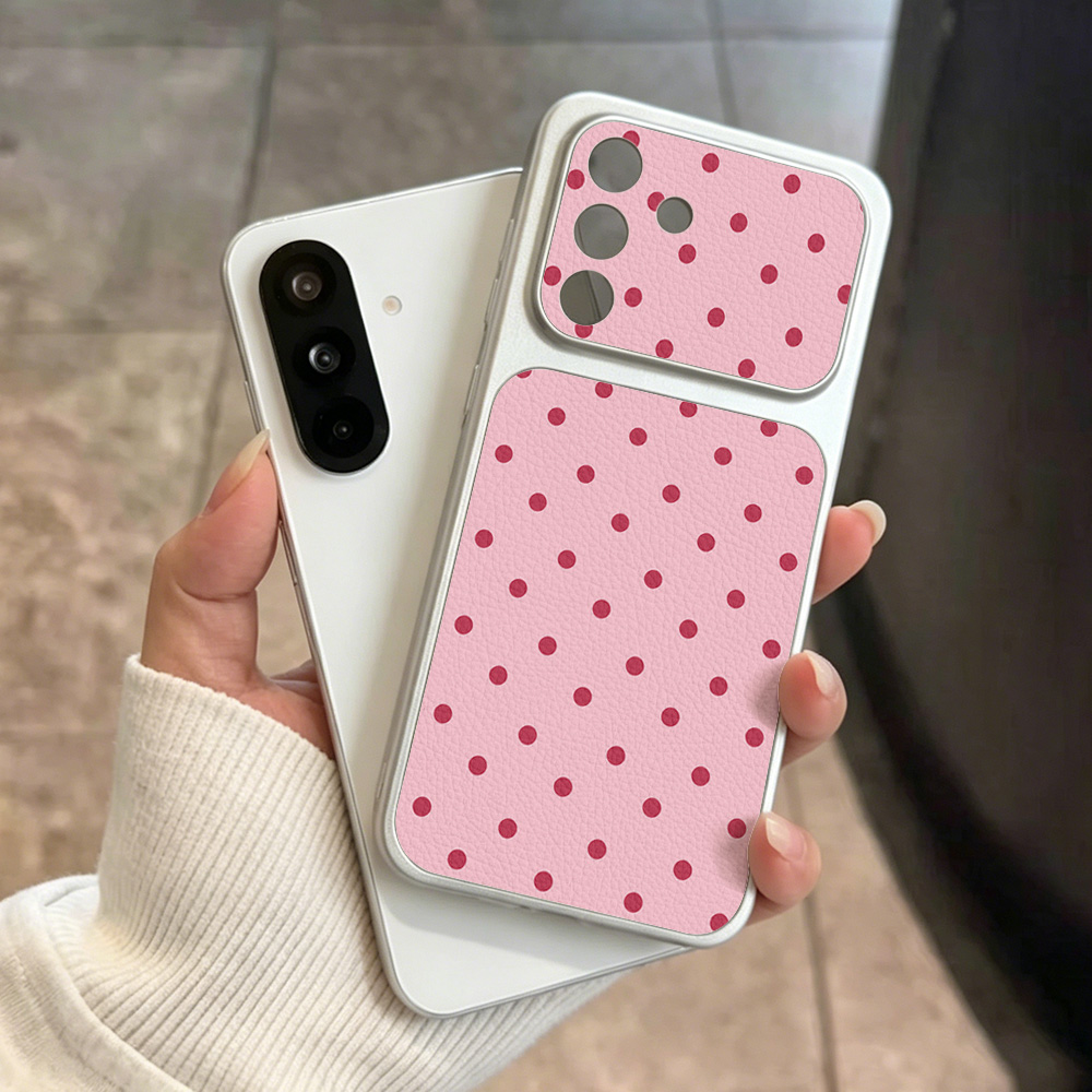 Candy Color Dots Lychee Phone  - Phone Cases Leather ulasan dan harga