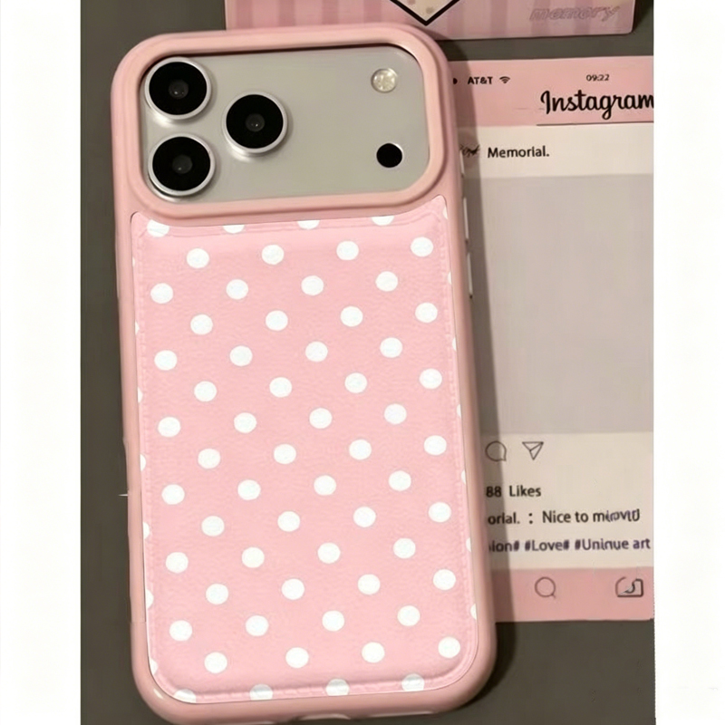 Ins Korean Trendy Cute Pink Po - Phone Cases Leather ulasan dan harga