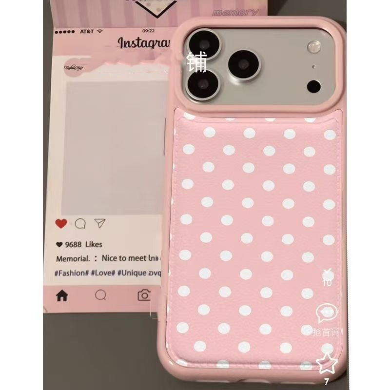 Ins Korean Trendy Cute Pink Po - Phone Cases Leather ulasan dan harga