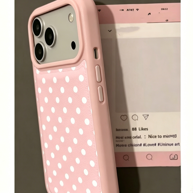 Ins Korean Trendy Cute Pink Po - Phone Cases Leather ulasan dan harga