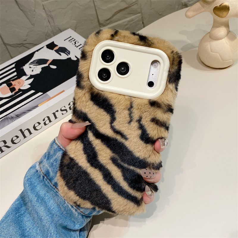 Luxury Zebra Pattern Fluffy Pl - Phone Cases For Iphone 12 Pro Max ulasan dan harga