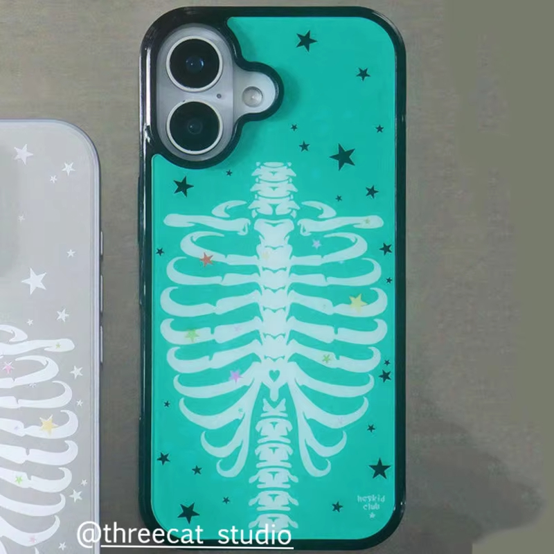 Fashion Ins Green Gothic Skele - Phone Cases Green ulasan dan harga