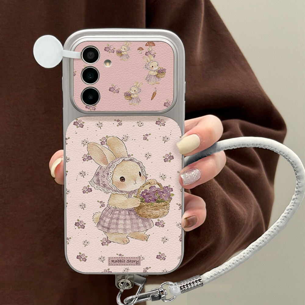 Cute Rabbit Leather Phone Case - Phone Cases Leather ulasan dan harga