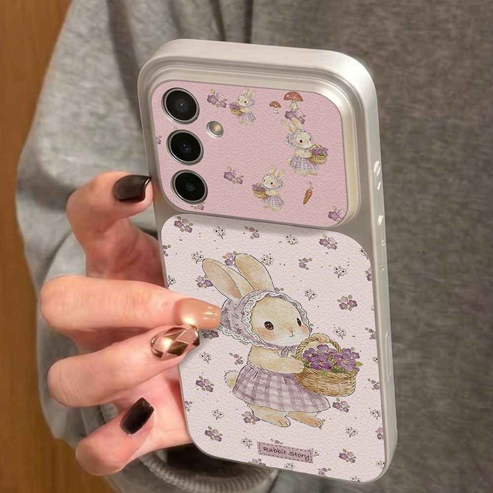 Cute Rabbit Leather Phone Case - Phone Cases Leather ulasan dan harga