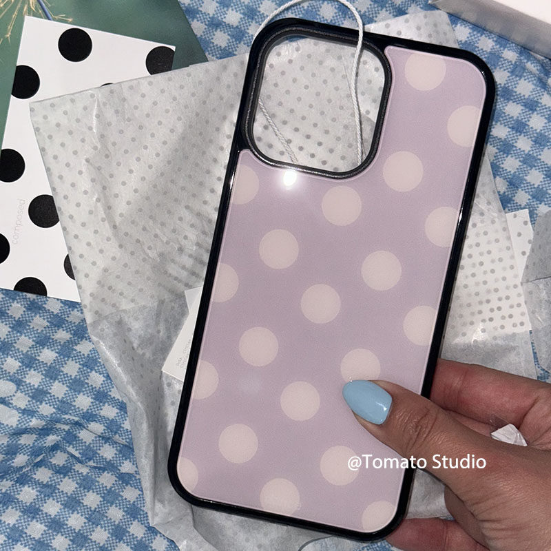 Korean Ins Fashion Purple Polk - Phone Cases Green ulasan dan harga