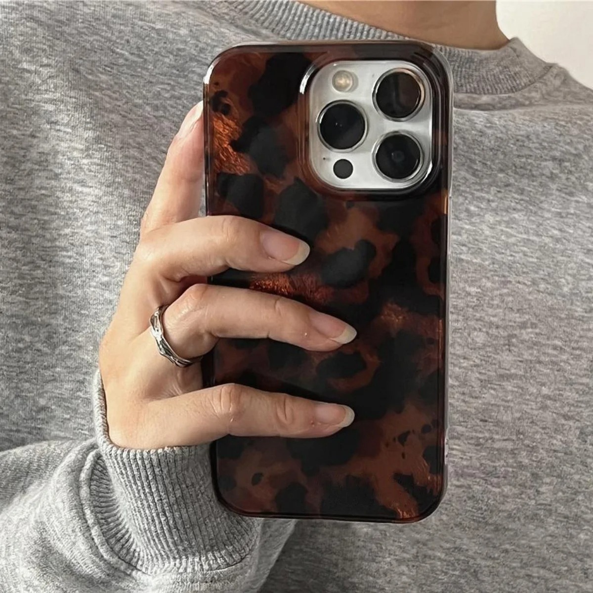 Retro Amber Texture Laser Phon - Phone Cases Popular ulasan dan harga