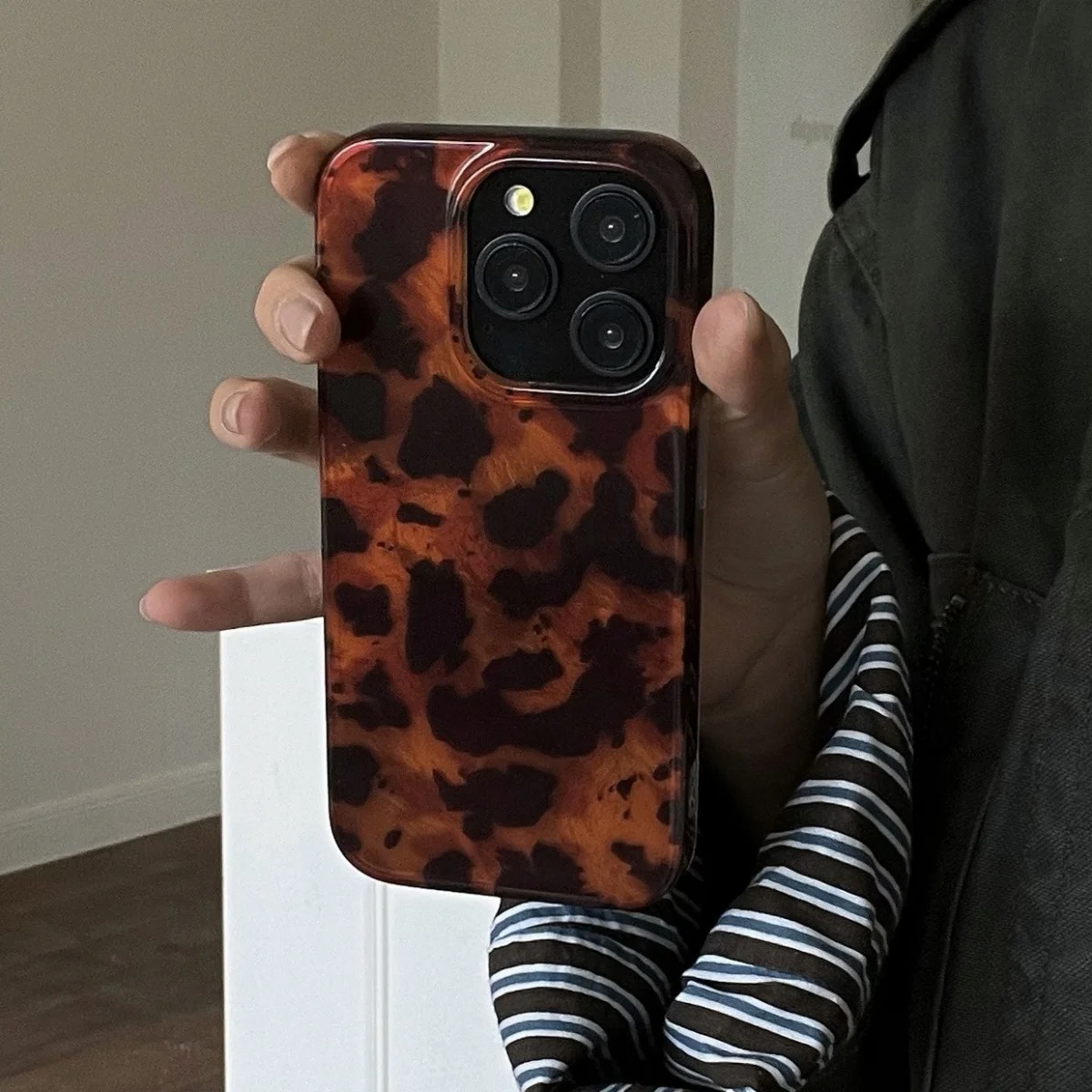 Retro Amber Texture Laser Phon - Phone Cases Popular ulasan dan harga