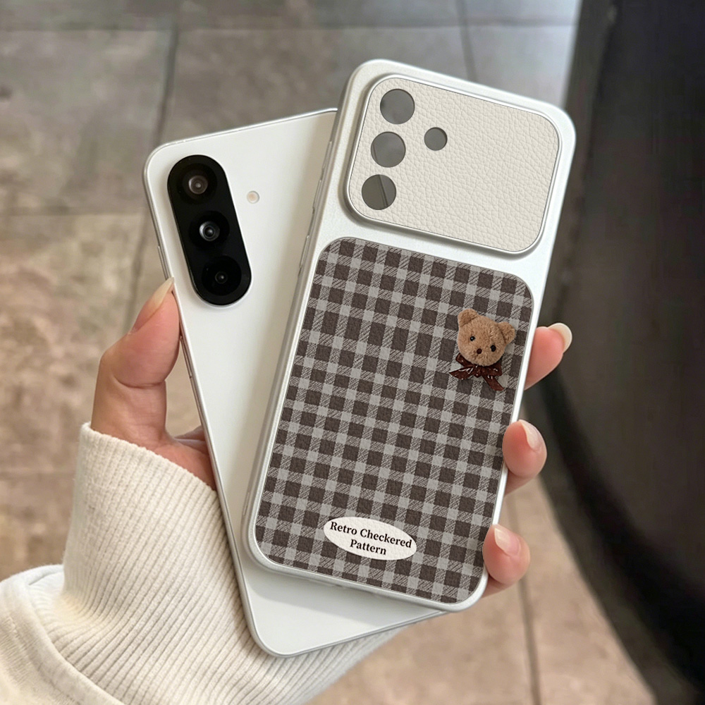 Cute Bear Phone Case For Samsu - Phone Cases Leather ulasan dan harga