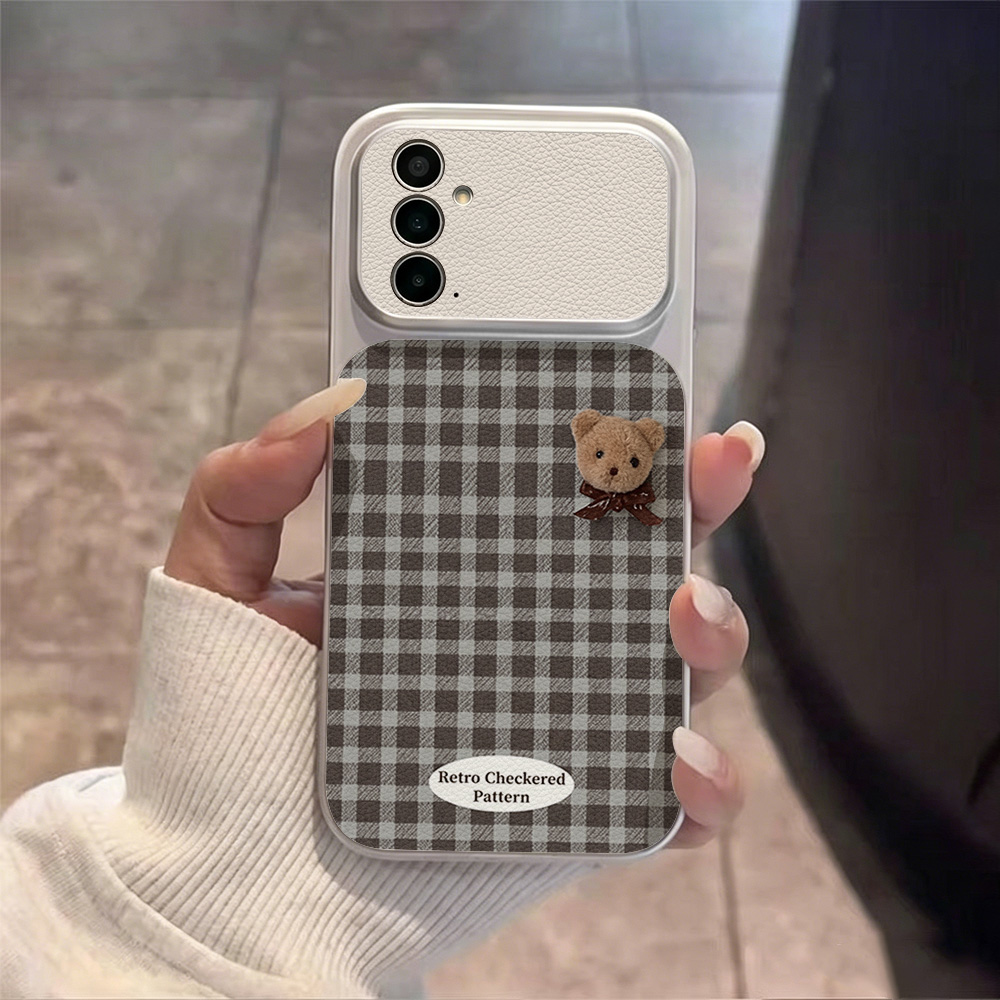 Cute Bear Phone Case For Samsu - Phone Cases Leather ulasan dan harga
