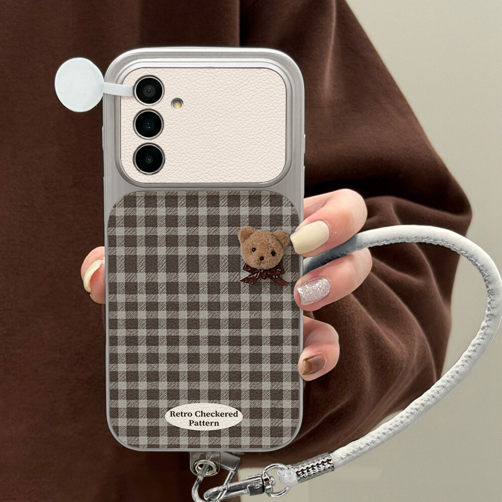 Cute Bear Phone Case For Samsu - Phone Cases Leather ulasan dan harga