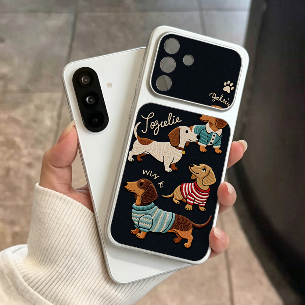 Cartoon Puppy Leather Phone Ca - Phone Cases That Cover The Camera ulasan dan harga