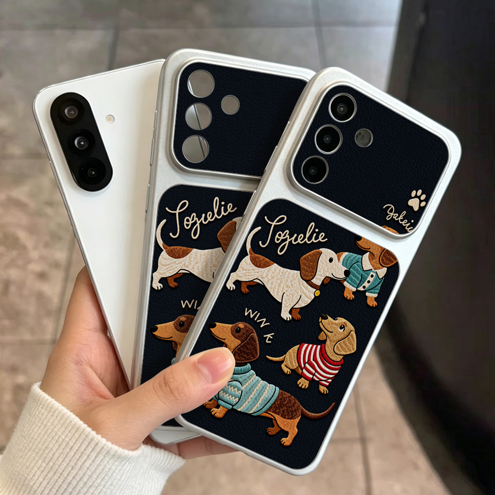 Cartoon Puppy Leather Phone Ca - Phone Cases That Cover The Camera ulasan dan harga