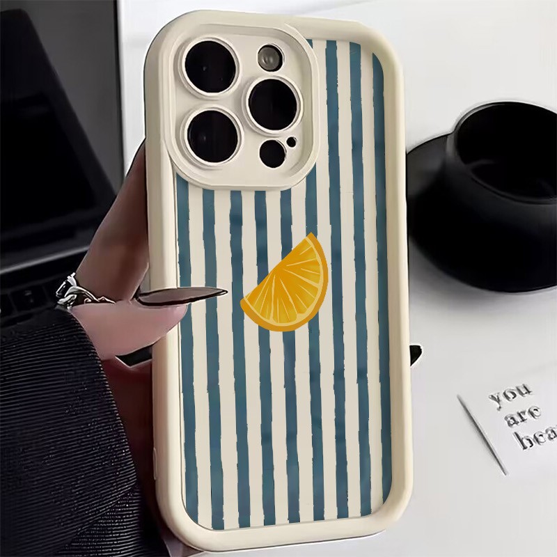Striped Lemon Slice Pattern Ph - Phone Cases Popular ulasan dan harga