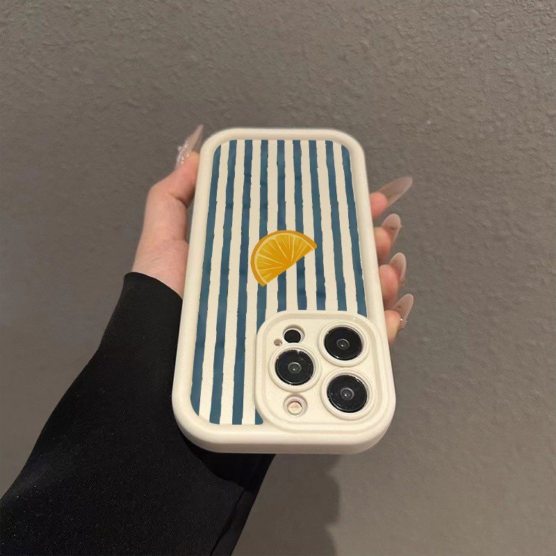 Striped Lemon Slice Pattern Ph - Phone Cases Popular ulasan dan harga