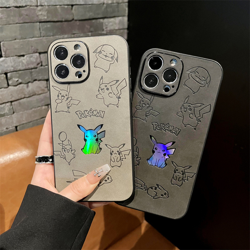 Cartoon Pikachu Faux Leather L - Phone Cases Leather ulasan dan harga