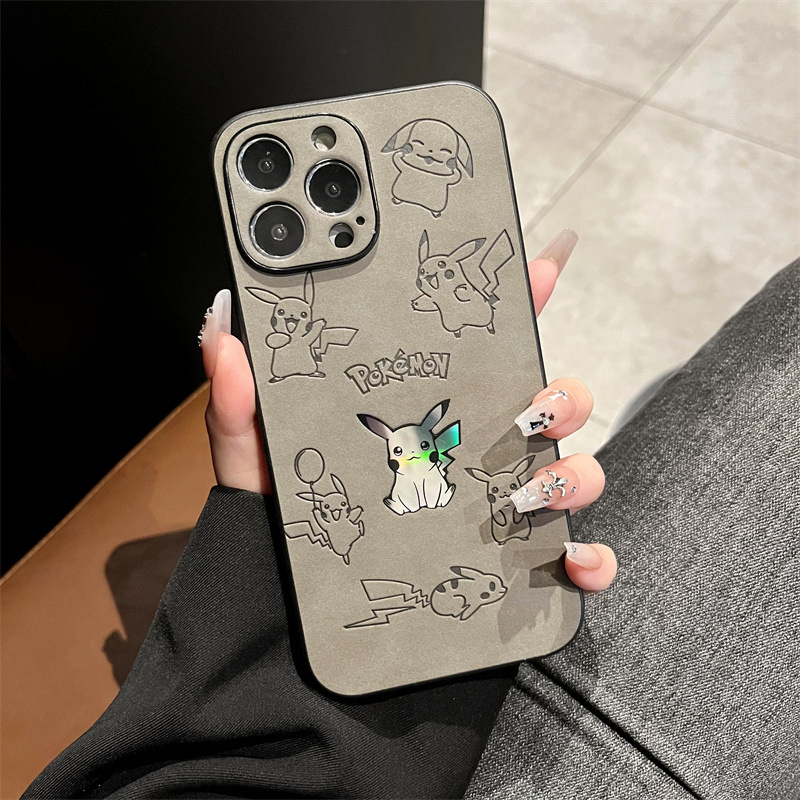 Cartoon Pikachu Faux Leather L - Phone Cases Leather ulasan dan harga