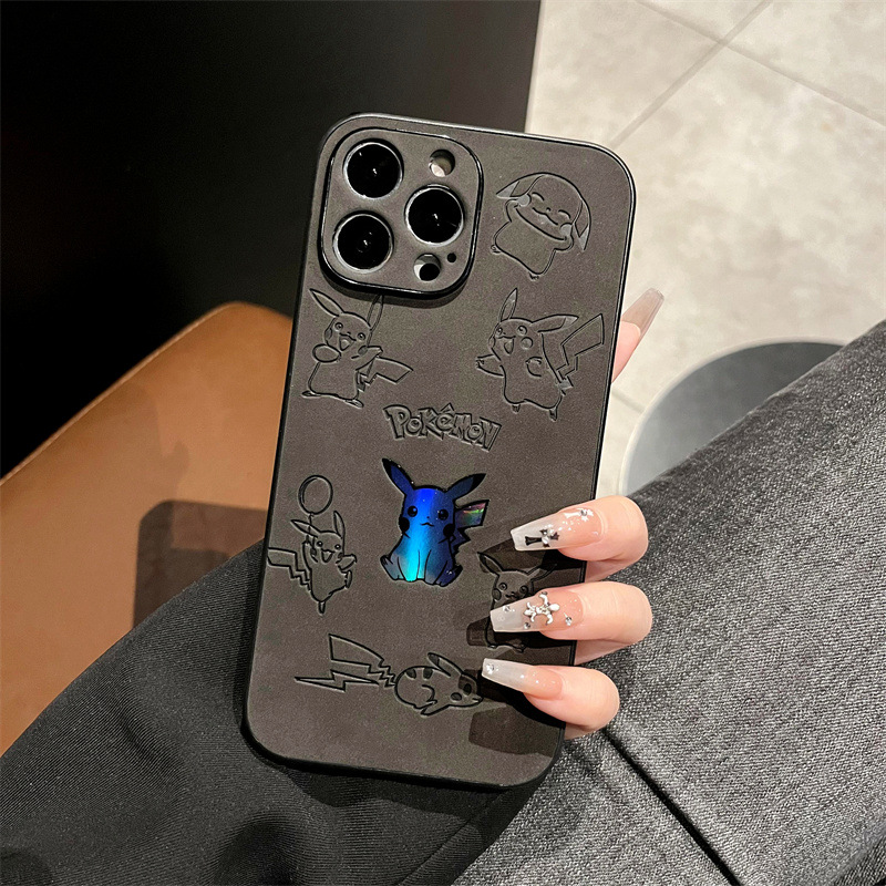 Cartoon Pikachu Faux Leather L - Phone Cases Leather ulasan dan harga