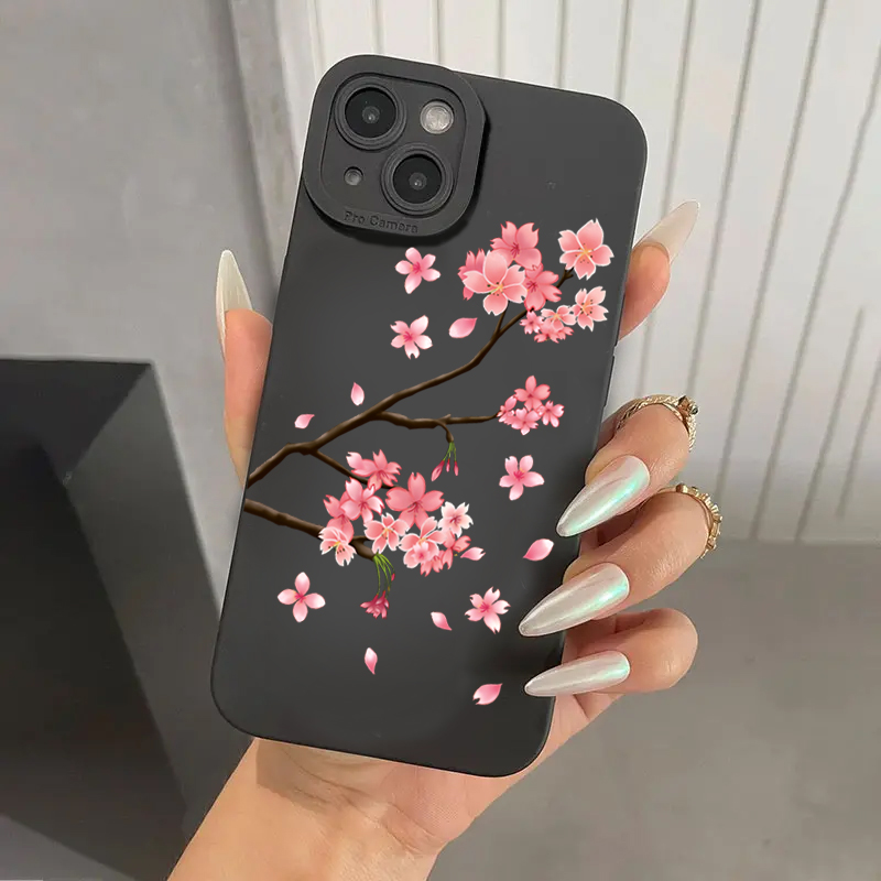Pink Cherry Blossom Phone Case - Phone Cases That Cover The Camera ulasan dan harga
