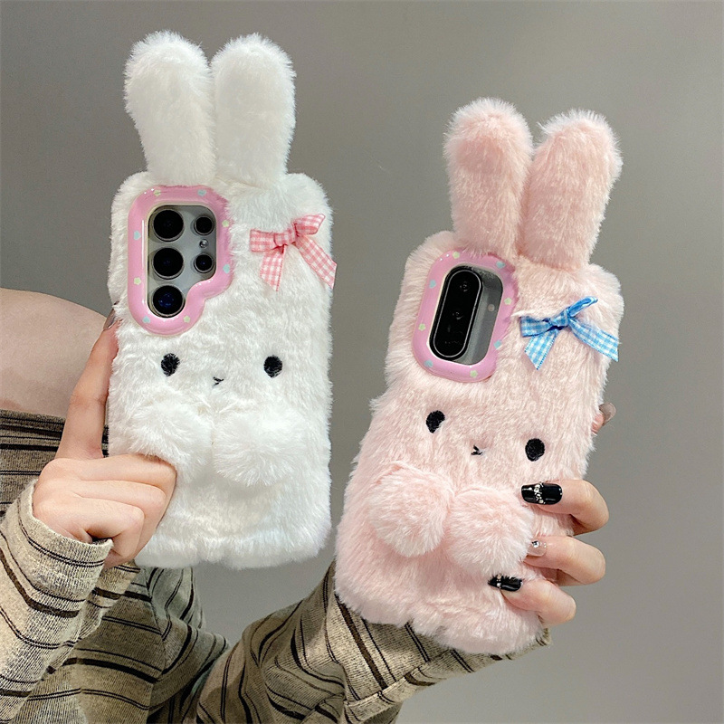Koren 3D Cartoon Bowknot Rabbi - Phone Cases Samsung Galaxy ulasan dan harga
