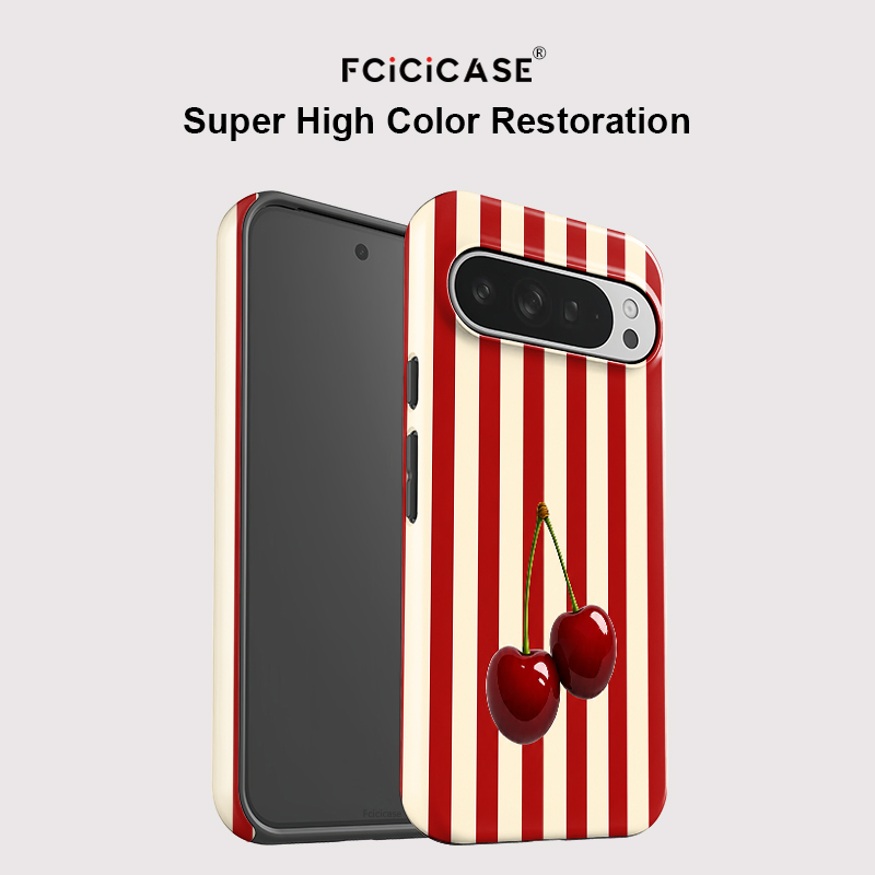 Fcicicase Cherry Stripe Patter - Phone Cases Google Pixel 9 ulasan dan harga
