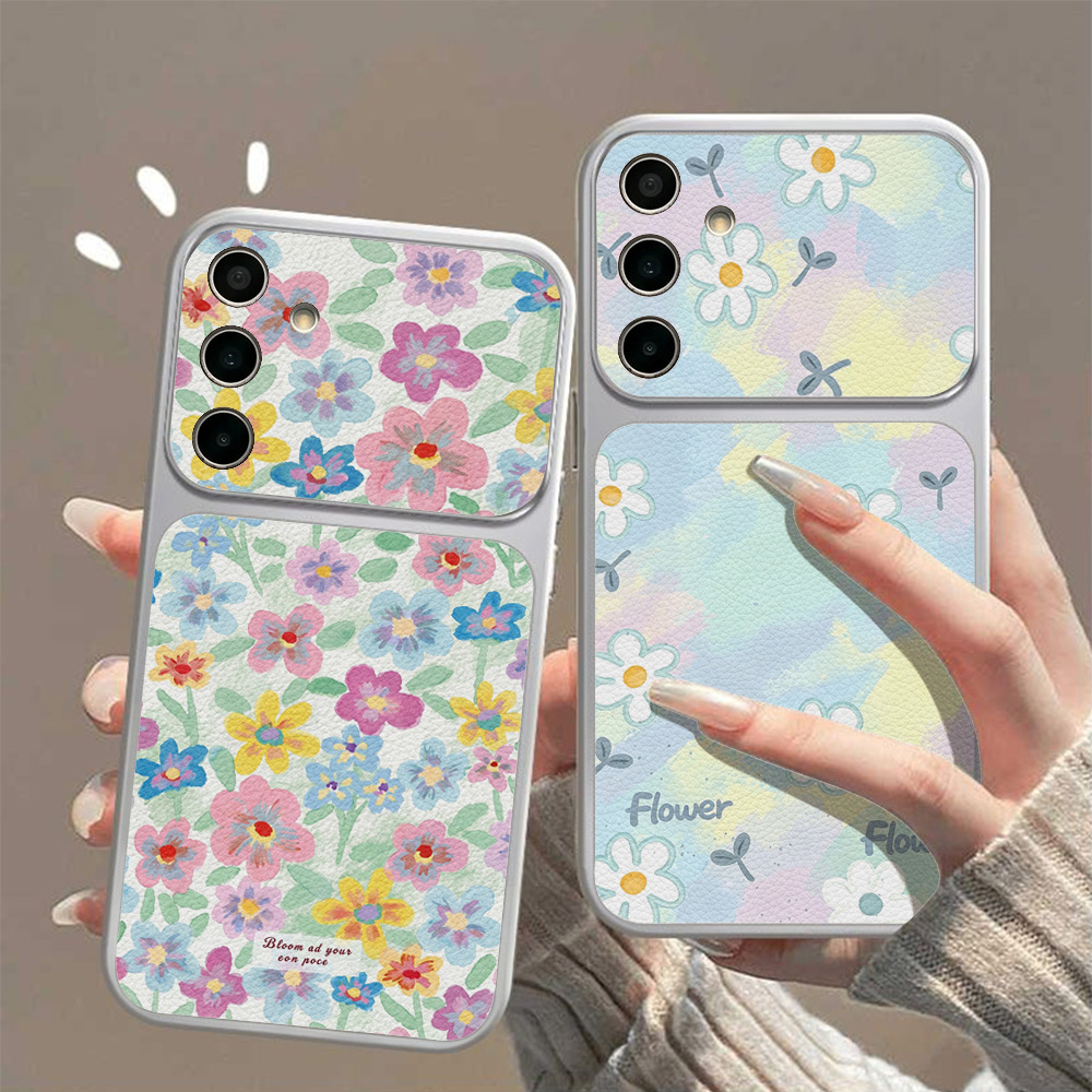 Colorful Floral Leather Phone  - Phone Cases Leather ulasan dan harga