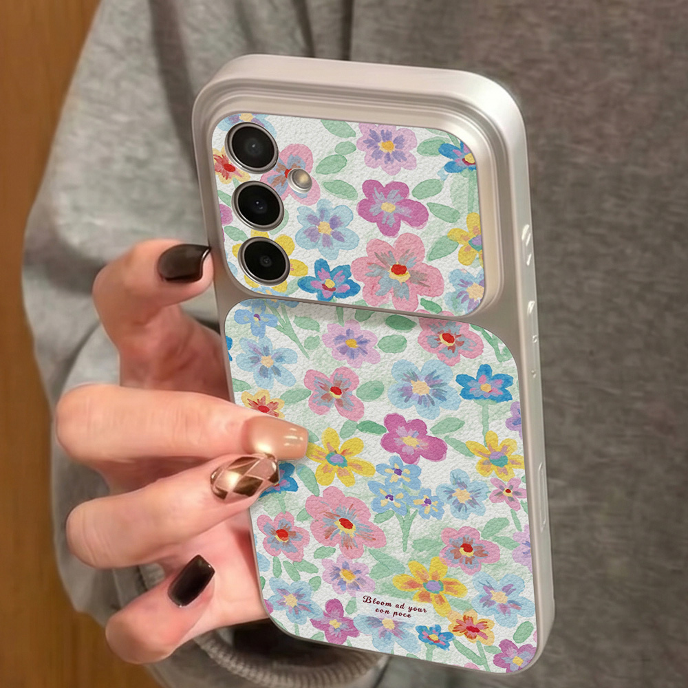 Colorful Floral Leather Phone  - Phone Cases Leather ulasan dan harga