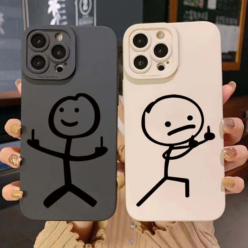 Cute Cartoon Matchman Phone Ca - Phone Cases That Cover The Camera ulasan dan harga
