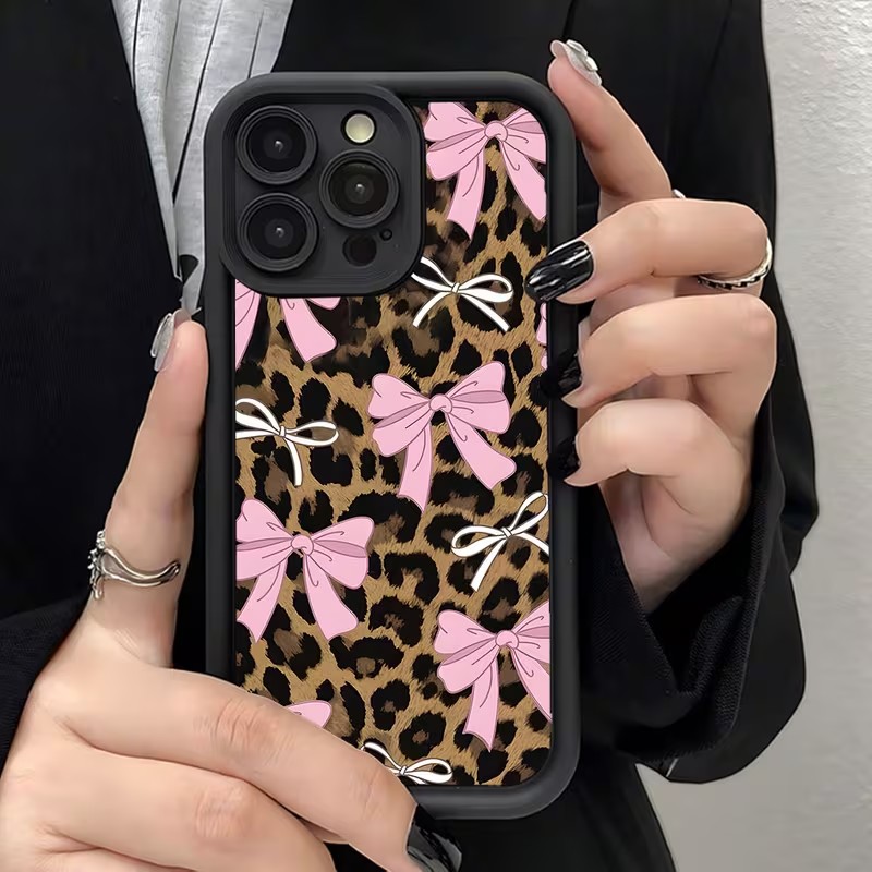 Leopard Print Bow Phone Case F - Phone Cases For Iphone 12 Pro Max ulasan dan harga
