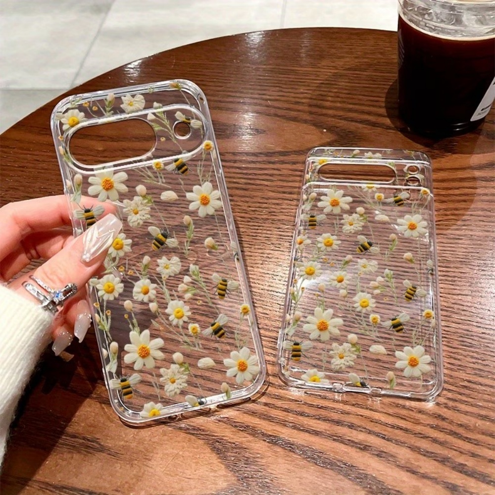 Cute Honeybee Flower Pattern S - Phone Cases Google Pixel 9 ulasan dan harga