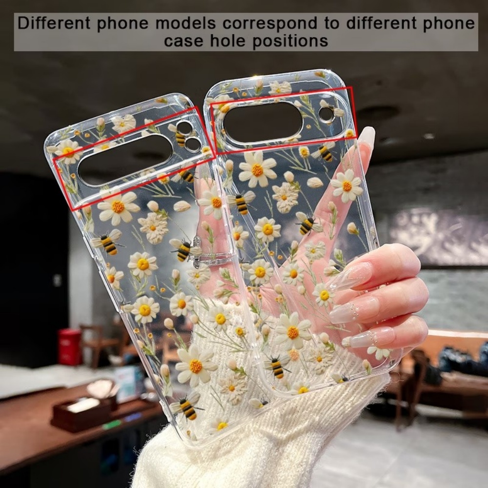 Cute Honeybee Flower Pattern S - Phone Cases Google Pixel 9 ulasan dan harga