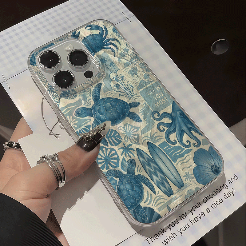 Wave Background Summer Sea Pho - Phone Cases That Cover The Camera ulasan dan harga