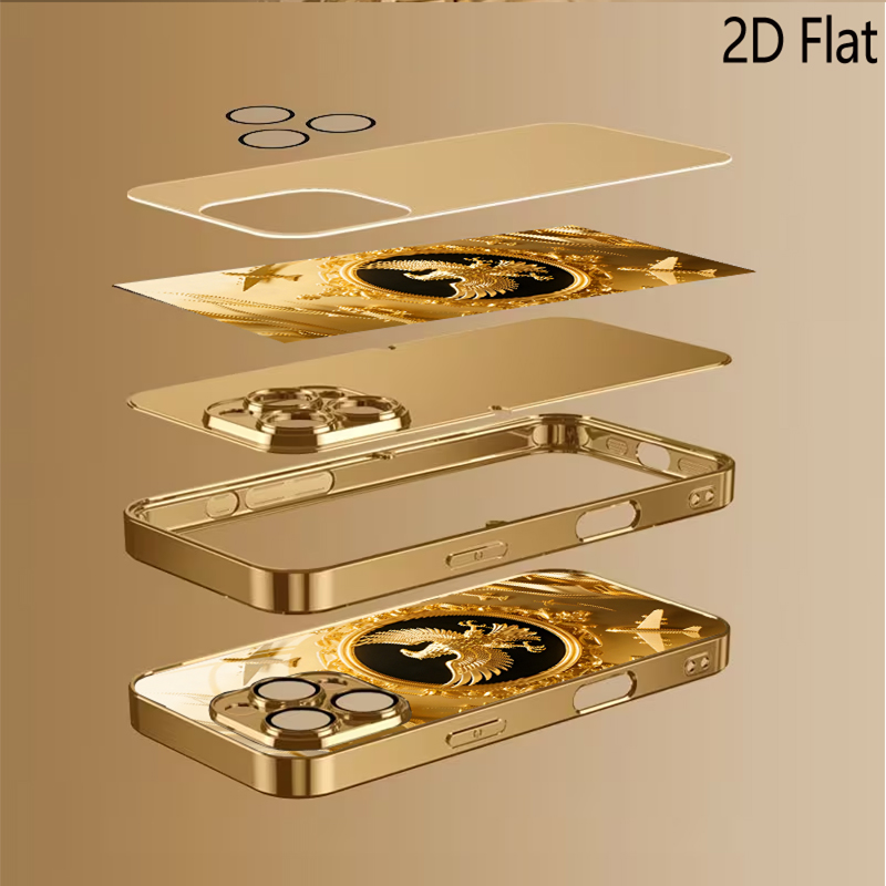 Golden Wing Patterned tempered - Phone Cases That Cover The Camera ulasan dan harga