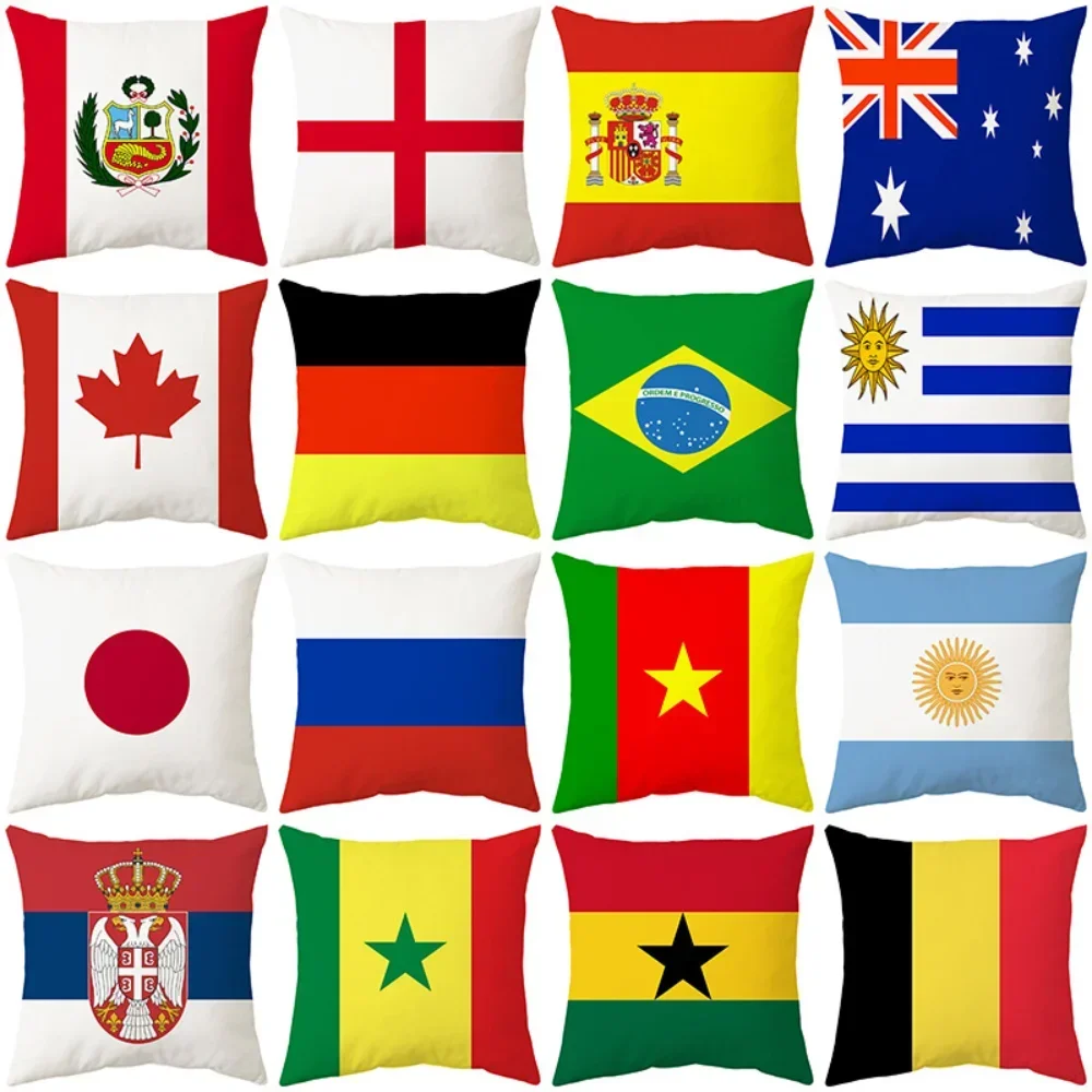 National Flags Printed Pillow  - Phone Cases Qatar ulasan dan harga