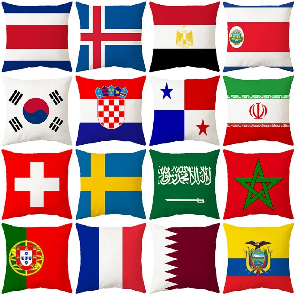 National Flags Printed Pillow  - Phone Cases Qatar ulasan dan harga