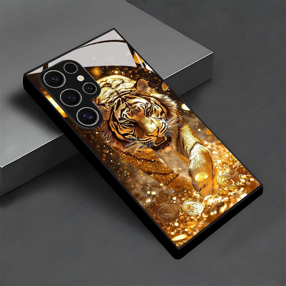 Tiger pattern glass Phone Case - Phone Cases Galaxy S26 ulasan dan harga