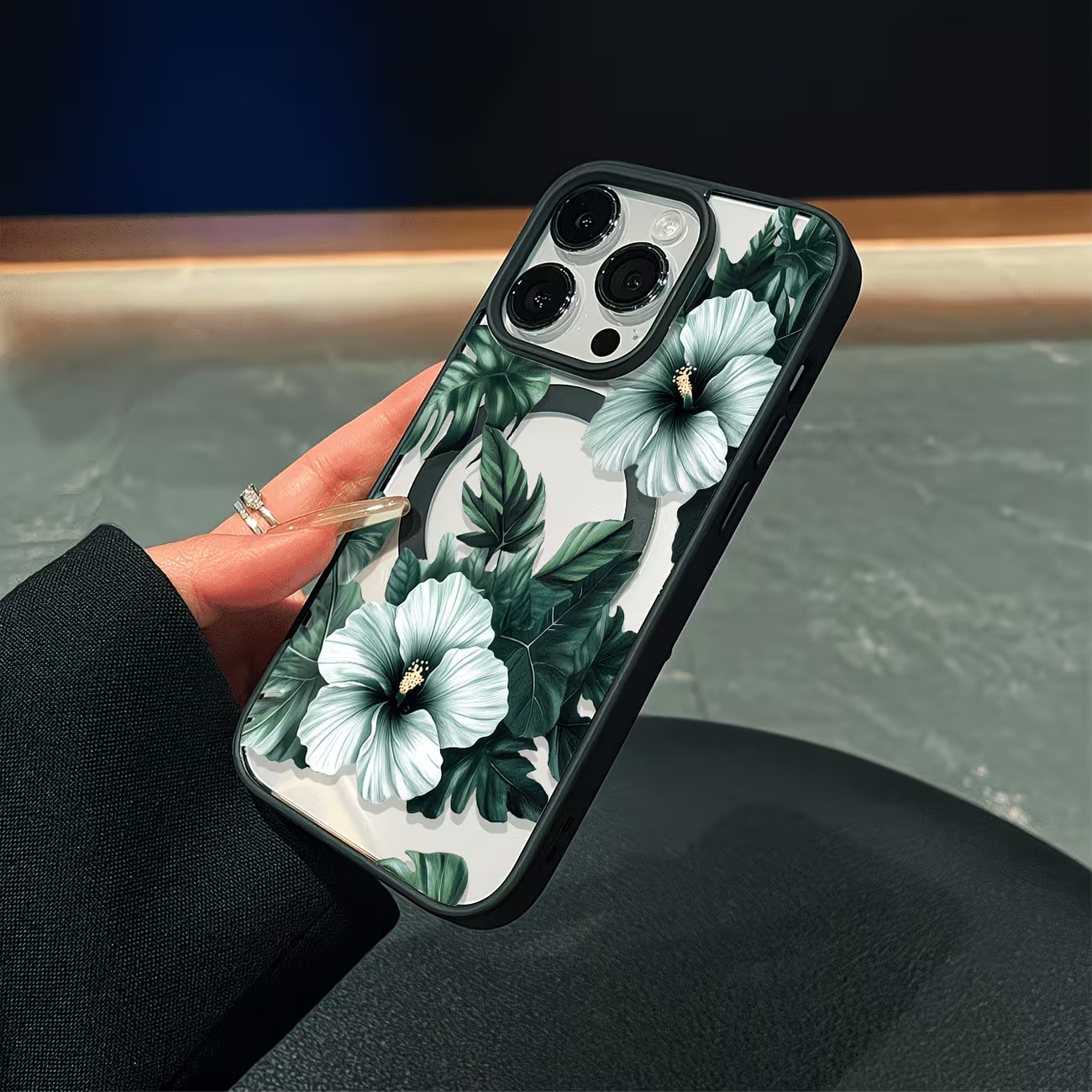 Green Floral Print Phone Case  - Phone Cases Green ulasan dan harga